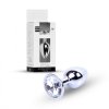 Korek analny z diamentem Jewellery Silver PLUG- Clear